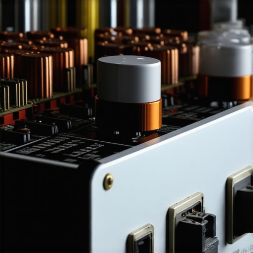 Detailed image of a high-end power supply connected to an audio amplifier, showcasing quality wiring and components