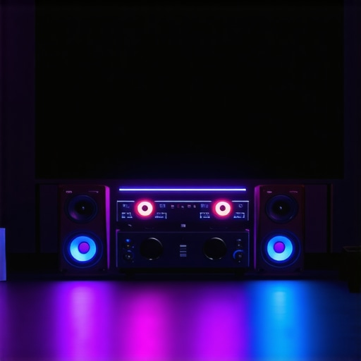 A well-organized home theater with properly positioned and connected speakers, emphasizing audio clarity.