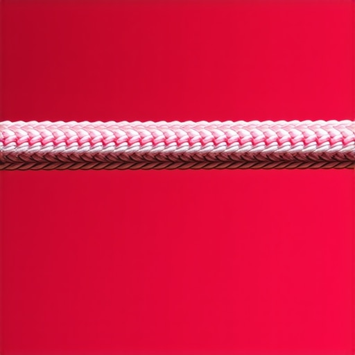 Detailed image of braided shielded speaker cables for improved audio performance.
