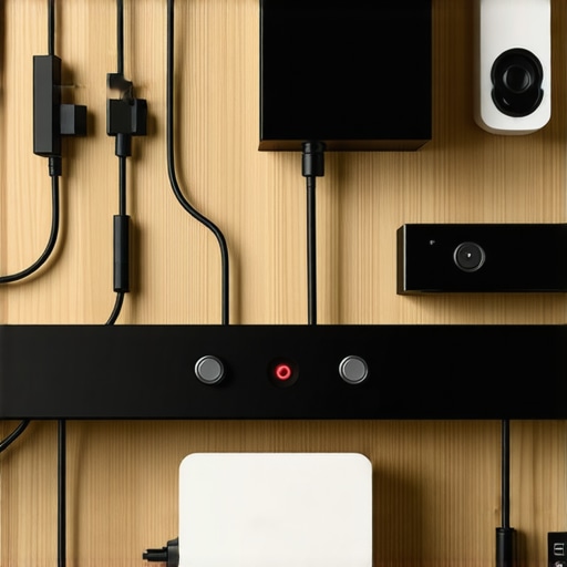 Organized Home Audio System Clean and organized home audio system with properly grounded equipment