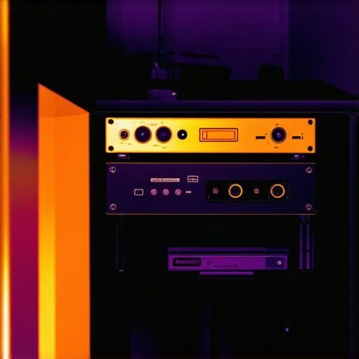 Thermal Inspection of AV Equipment Person using thermal camera to check temperature hotspots on home theater gear