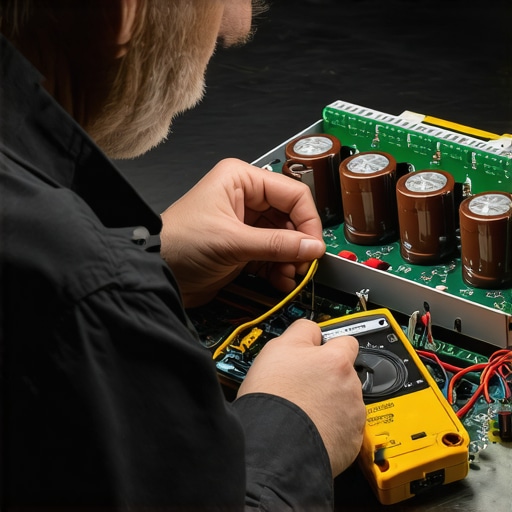 How to check for a blown capacitor in an old power amp