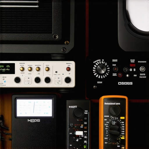 Professional Home Audio Maintenance Tools A collection of audio testing and calibration tools used for maintaining a home theater system.