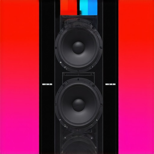 Subwoofer Phase Alignment Illustration Illustration of subwoofers with phase adjustment controls in a home theater setting