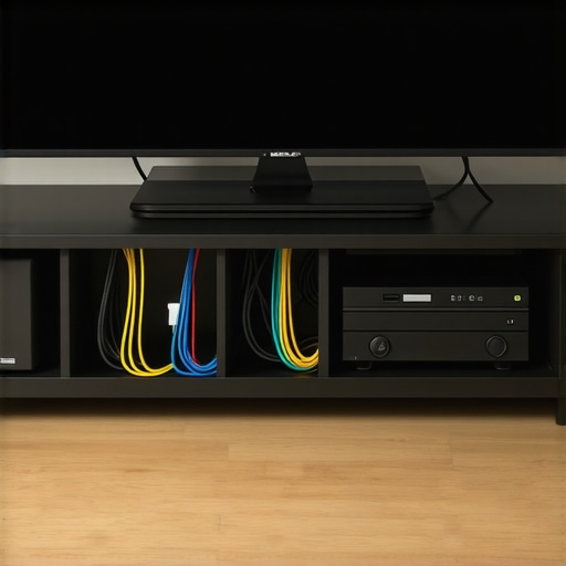 The Best Way to Organize the Cables Behind Your Entertainment Center