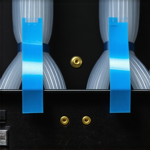 Properly labeled speaker cables connected to the back of a home theater power amplifier