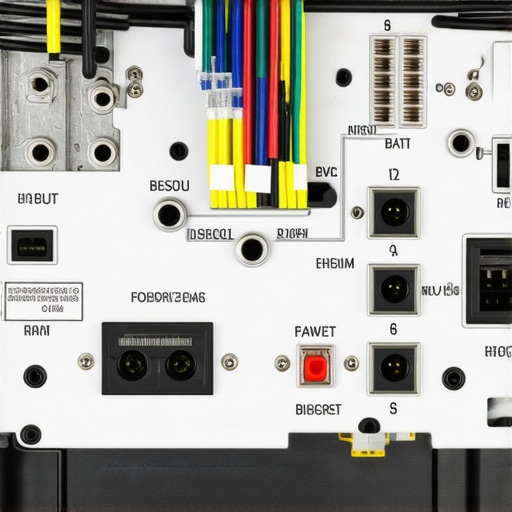 A demonstration of how to route power and signal cables behind a media hub to prevent audio hum.