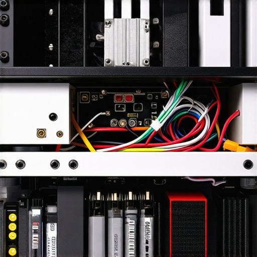 Close up of an AV receiver and power amp stacked on top of each other showing blocked ventilation.