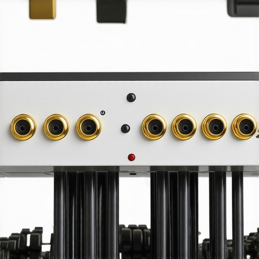 Close-up of high-quality speaker cables and 12V triggers connected to an AV receiver.