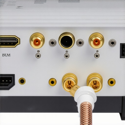 A grounded AV receiver chassis with shielded cables and copper wiring.