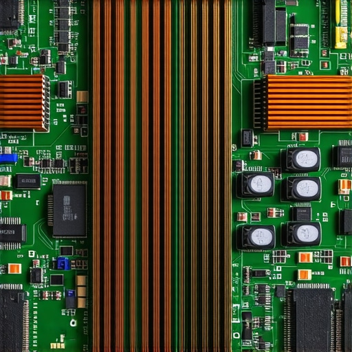 Close-up of internal HDMI board with heat sinks for thermal management.