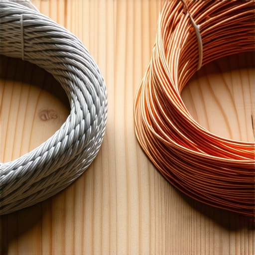 A side-by-side comparison of expensive silver speaker cables and standard copper speaker wire to illustrate the cable myth.