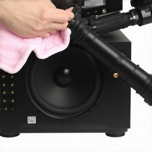 Cleaning speaker drivers and checking receiver wire connections