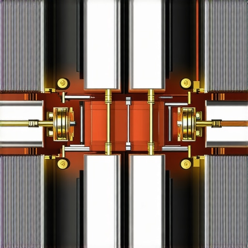 High-end audio power amplifier internal capacitors and heat sinks