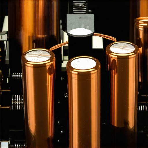 A view of a high-end power amplifier's toroidal transformer and internal circuitry.