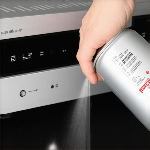 Professional cleaning of AV receiver ports and vents to prevent overheating and oxidation.