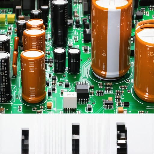 A close-up of a well-maintained AV receiver circuit board.