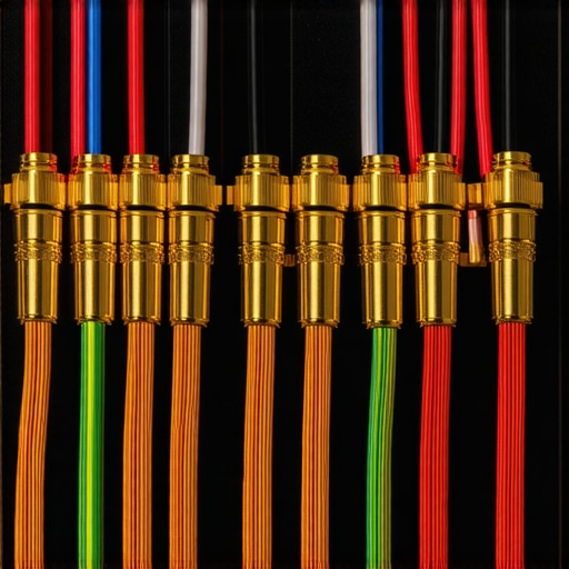 Close up of copper speaker wires and AV receiver showing proper cable management to avoid interference.