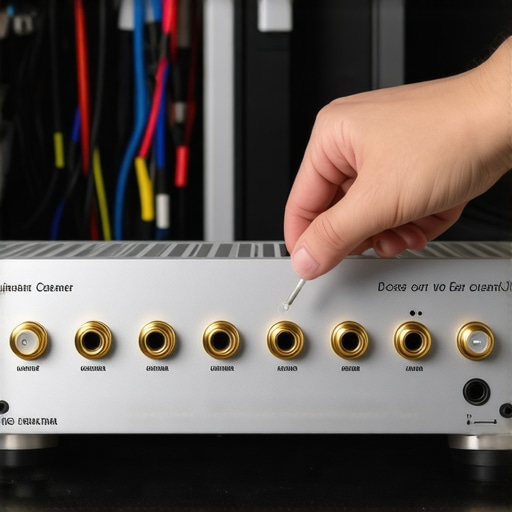 Cleaning audio terminals on an AV receiver to prevent oxidation