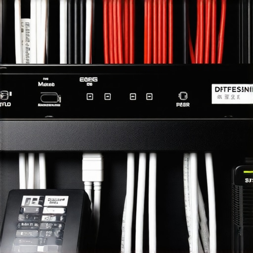 Professional Home Theater Cable Labeling A person using a label maker to organize speaker cables behind an AV receiver.