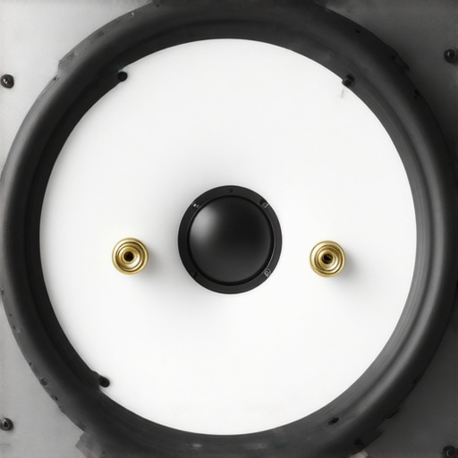 Close-up of subwoofer phase and crossover settings for home theater optimization.