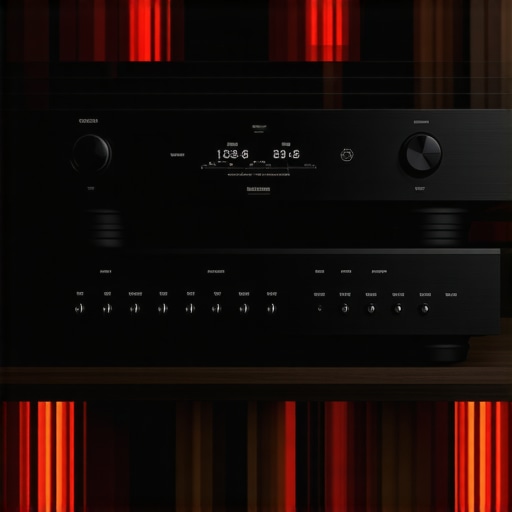 An AV receiver and power amplifier stacked too closely, showing the lack of ventilation.