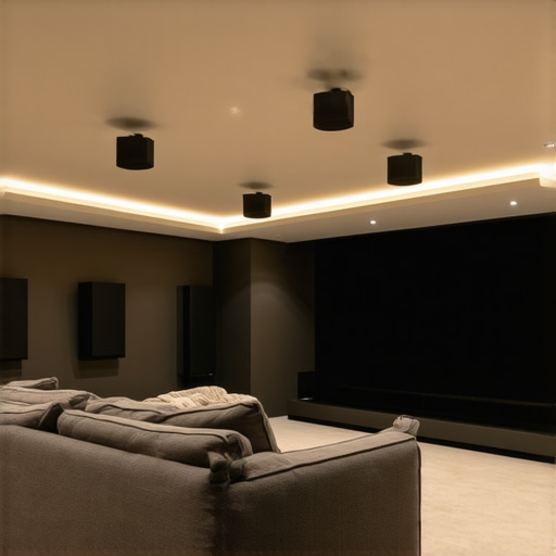 The best height for Atmos speakers in a low-ceiling basement
