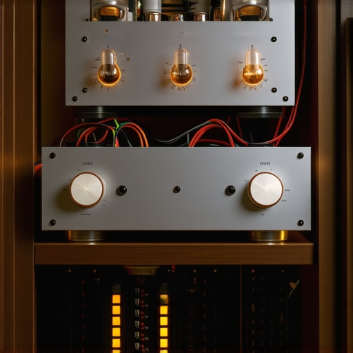 A high-end power amplifier overheating inside a tight cabinet without proper airflow.